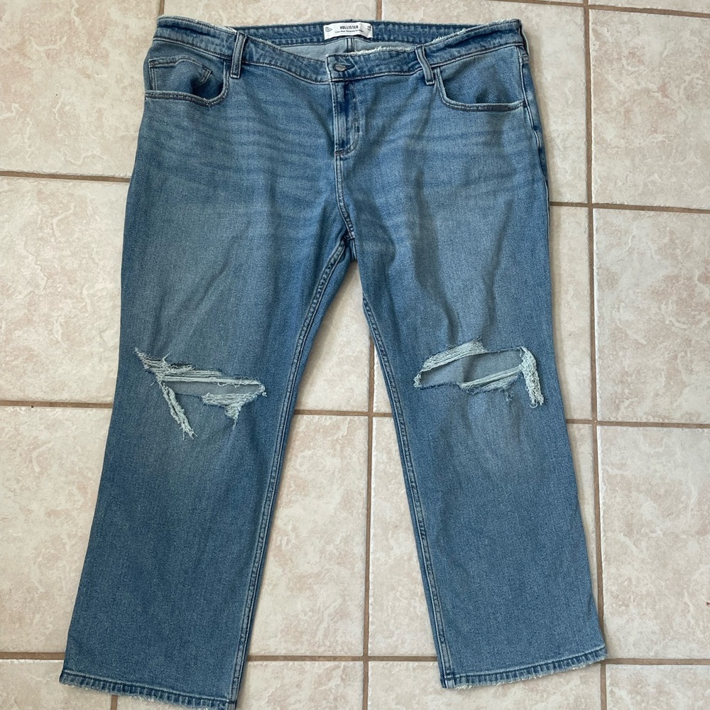 Hollister Blue Straight Leg Jeans